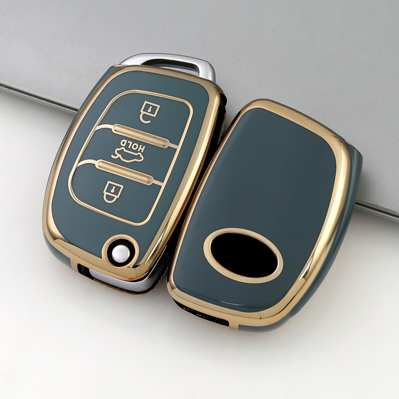 TPU θήκη κλειδιών για τη σειρά Modern αυτοκινήτων – κομψή θήκη με ηλεκτροπλατιωμένη άκρη