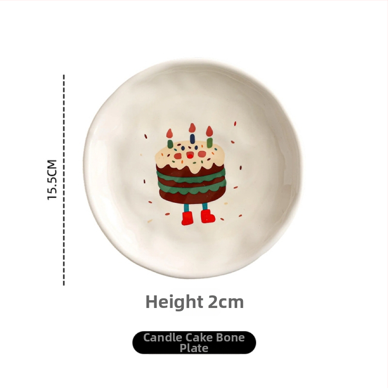 Kaulų porceliano lėkštė, keraminė užkandžių plokštė, karikatūrinis raštas, mielas stilius, mikrobangų krosnelė tinka, paviršius: po glazūra spalva + aukštos temperatūros decal