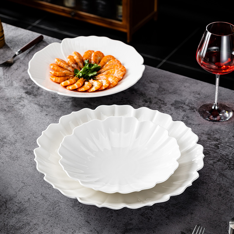 Vas de supă din porțelan, rotund, compatibil cu microunde, pentru hoteluri și restaurante, stil nou chinezesc