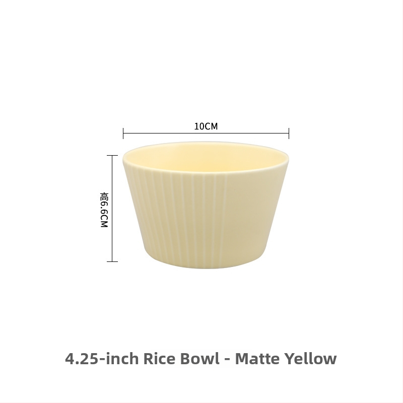 Sada misiek a tanierov z porcelánu, kruhový tvar, jednofarebný dizajn, vhodný do mikrovlnky, Tide Porcelain Makers