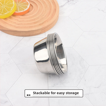 Pudingová forma – kruhová z nerezovej ocele 304, s motívom karikatúry, ručne vyrobený DIY dizajn; na parné koláče; balenie 10×10×10 cm.