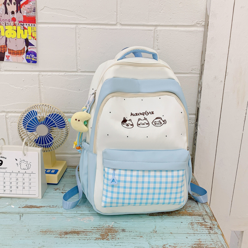 Hátizsák nylonból, zseb laptophoz, zseb telefonhoz, vízálló, lopás elleni védelem