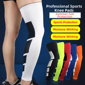 Защитни ленти за долната част на крака за баскетбол и футбол — удължени, слънцезащита, еластични с Лайкра и бързо изсъхване