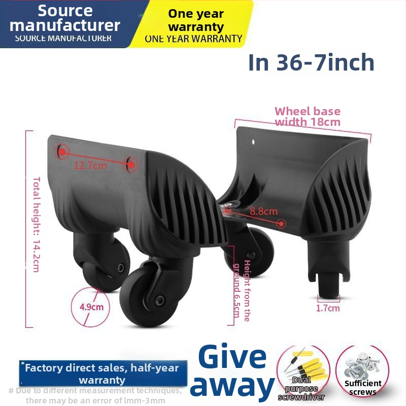 Unique ABS pagasiratas – universaalne ratas, kottide aksessuaarid, asendamine