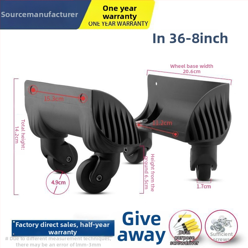 Unique ABS pagasiratas – universaalne ratas, kottide aksessuaarid, asendamine