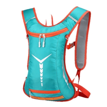 Nothing Rucsac pentru bicicletă montană – nylon impermeabil, respirabil, rezistent la uzură, bretele curbate, model geometric