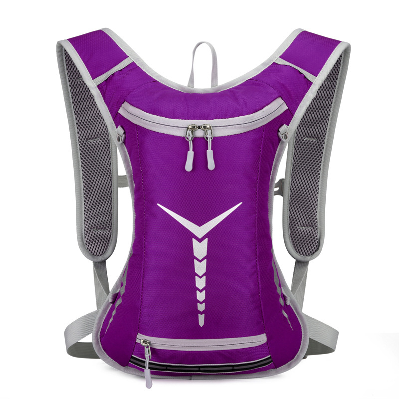 Nothing Rucsac pentru bicicletă montană – nylon impermeabil, respirabil, rezistent la uzură, bretele curbate, model geometric