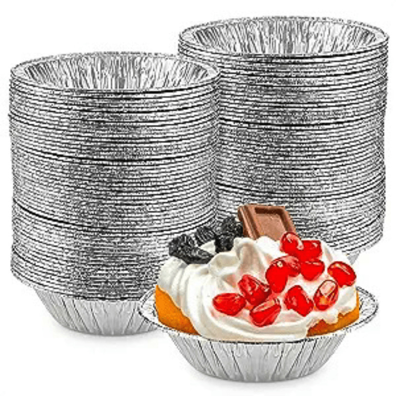 Ühekordsed alumiiniumist munatarta tassid ja küpsetustoodete vormid | Mahutavus 10-100 ml | Kõrge temperatuuritaluvus