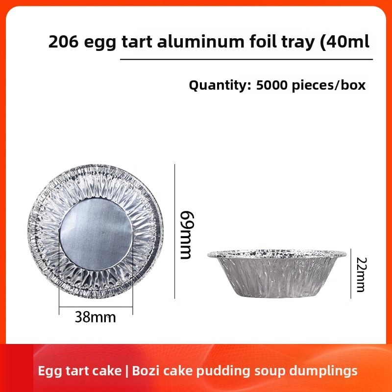 Ühekordsed alumiiniumist munatarta tassid ja küpsetustoodete vormid | Mahutavus 10-100 ml | Kõrge temperatuuritaluvus