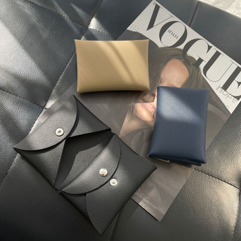 Card holder și portofel pentru monede din piele naturală, piele de vită cu două straturi, design urban minimalist, unisex, ultra ușor și compact, versiunea de iarnă 2024