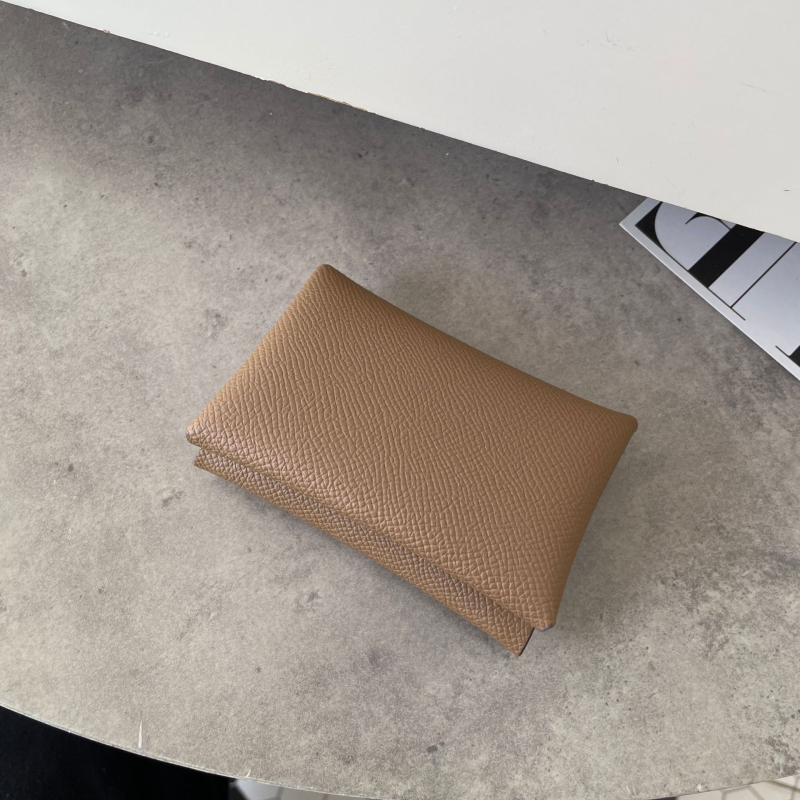 Card holder și portofel pentru monede din piele naturală, piele de vită cu două straturi, design urban minimalist, unisex, ultra ușor și compact, versiunea de iarnă 2024