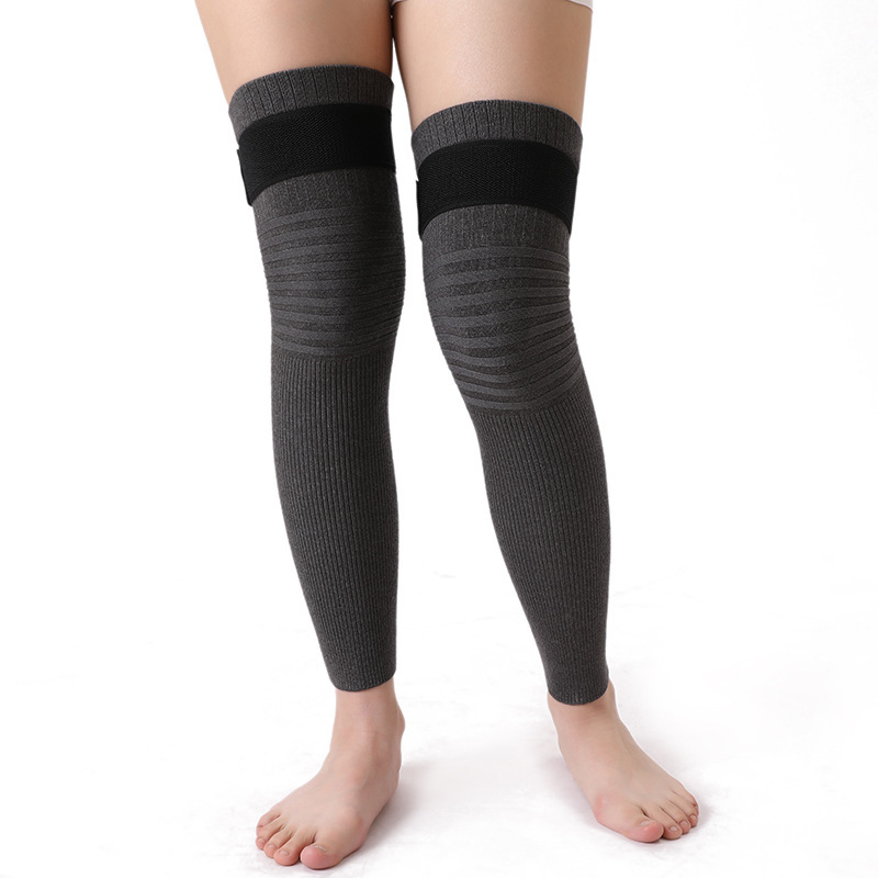 Тънък колянен маншет за затопляне от мерсеризиран памук, за възрастни, унисекс, Velvet Wolf, Есен 2024