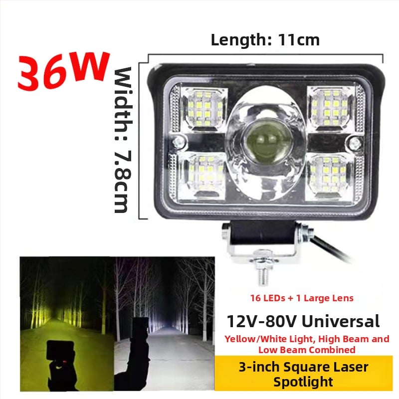 LED фар за автомобил (78W, 12-80V, 12000 lm, 6000-6500K)