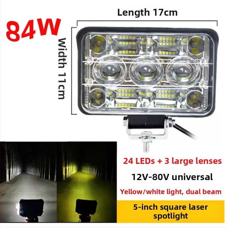 LED фар за автомобил (78W, 12-80V, 12000 lm, 6000-6500K)