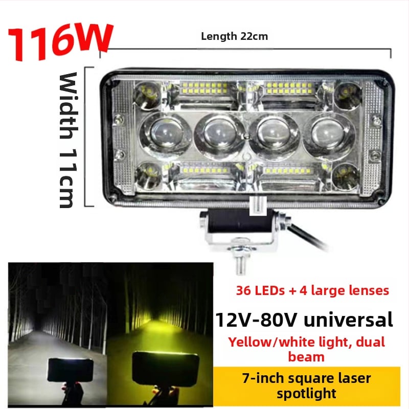 LED фар за автомобил (78W, 12-80V, 12000 lm, 6000-6500K)