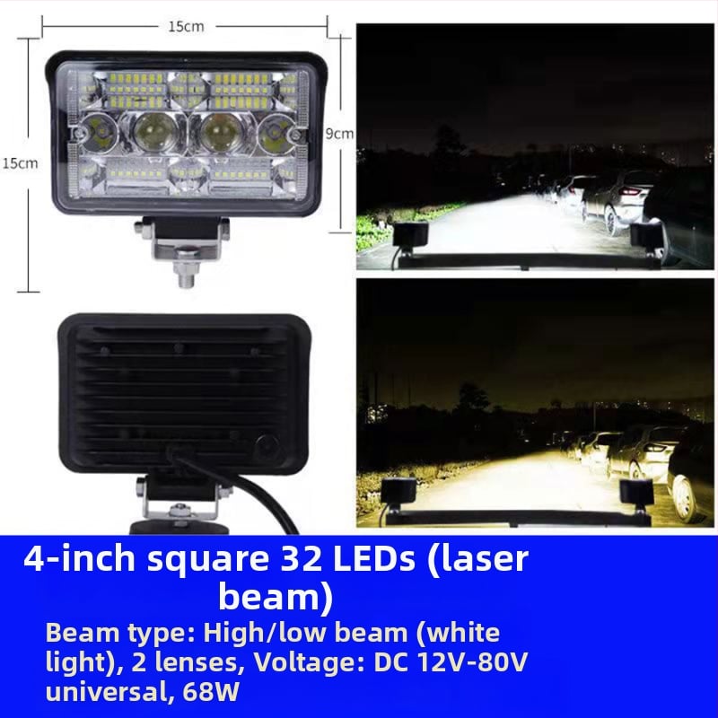 LED фар за автомобил (78W, 12-80V, 12000 lm, 6000-6500K)