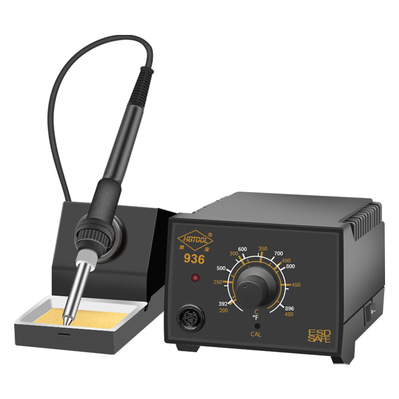 HB936 Σταθμός συγκόλλησης με ρυθμιζόμενη θερμοκρασία, ηλεκτρική θέρμανση, λαβή από καουτσούκ, 220V
