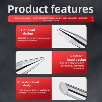 60W išorinės šilumos litavimo galvutė suvirinimui, be švino, be deguonies varis, maksimali temperatūra 480°C