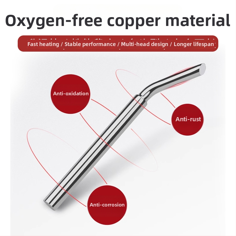 60W išorinės šilumos litavimo galvutė suvirinimui, be švino, be deguonies varis, maksimali temperatūra 480°C