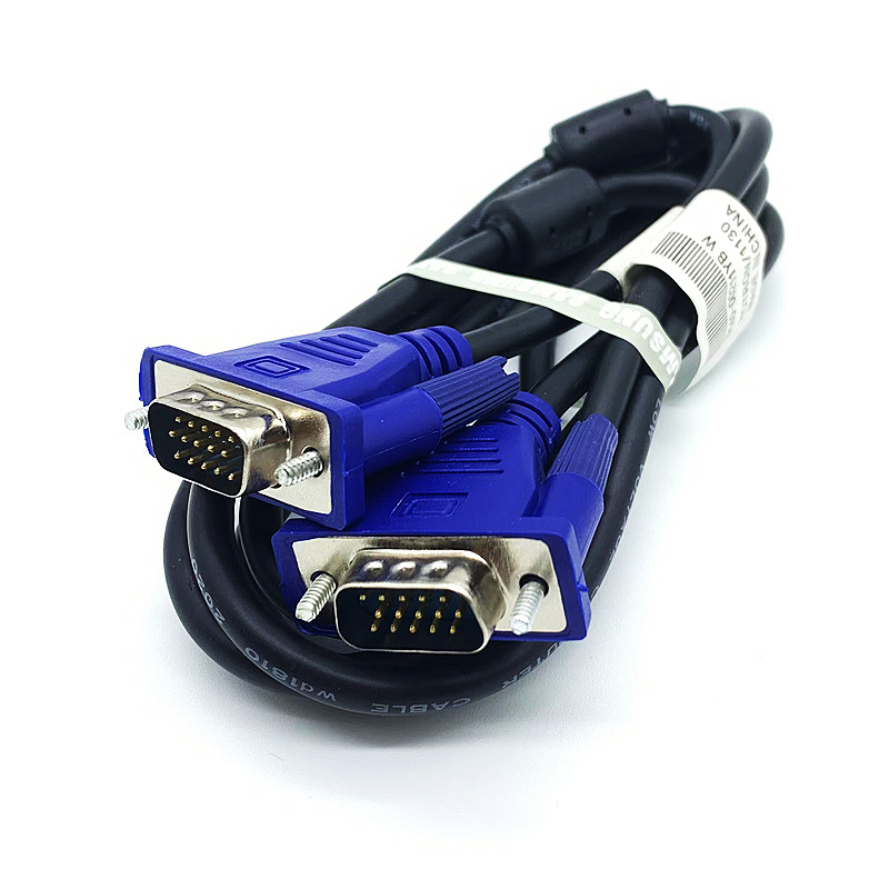Monitor VGA-kábel, VGA csatlakozó, ötvözetes vezeték, kézi forrasztás