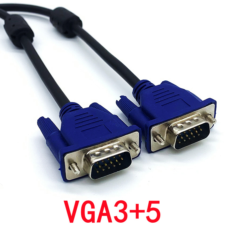 Monitor VGA-kábel, VGA csatlakozó, ötvözetes vezeték, kézi forrasztás