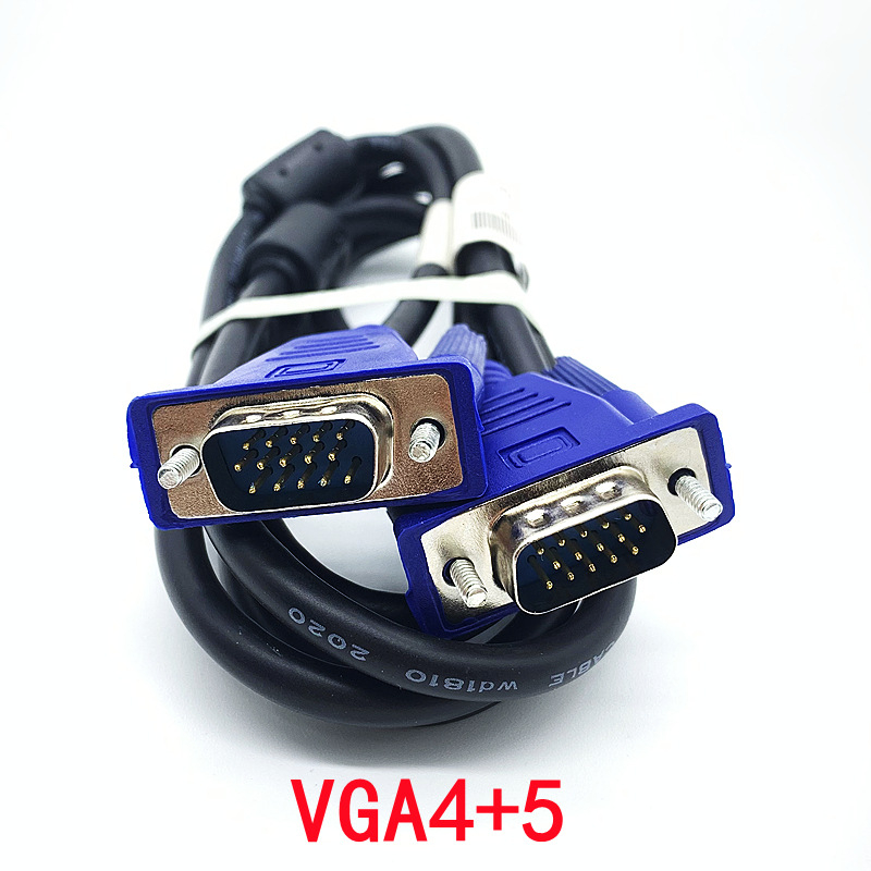 Monitor VGA-kábel, VGA csatlakozó, ötvözetes vezeték, kézi forrasztás