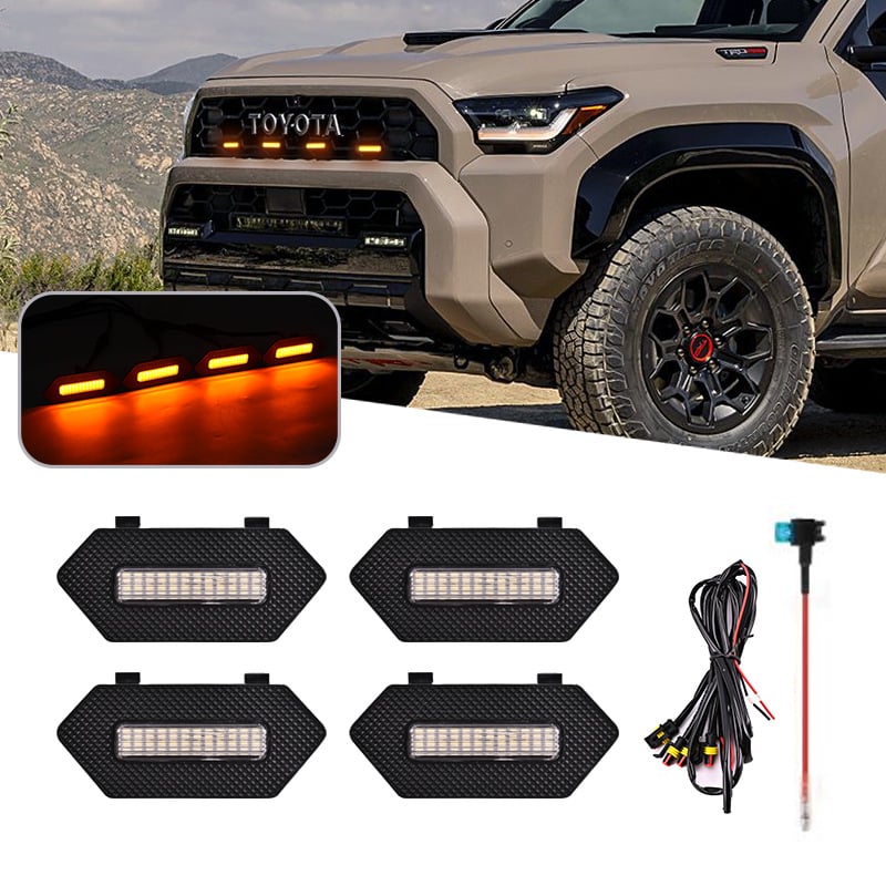 Dnevna LED svjetla za Toyota 4Runner TRD Pro – PVC konstrukcija, 12V, 5000 lm, vijek trajanja 80000 h