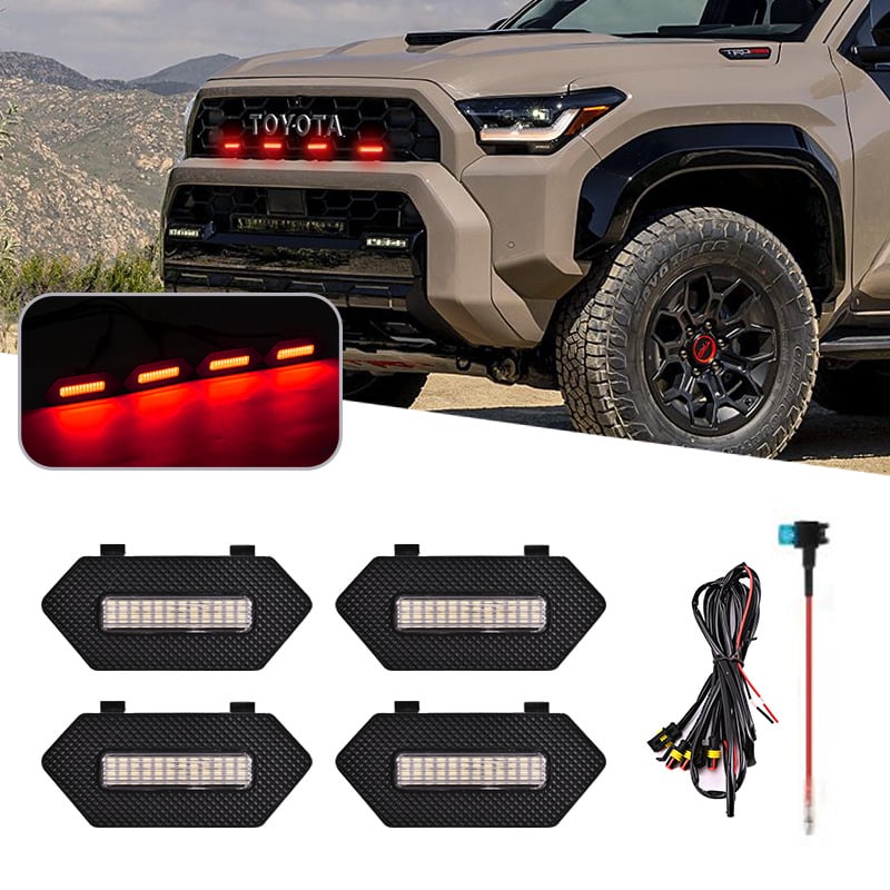 Dnevna LED svjetla za Toyota 4Runner TRD Pro – PVC konstrukcija, 12V, 5000 lm, vijek trajanja 80000 h