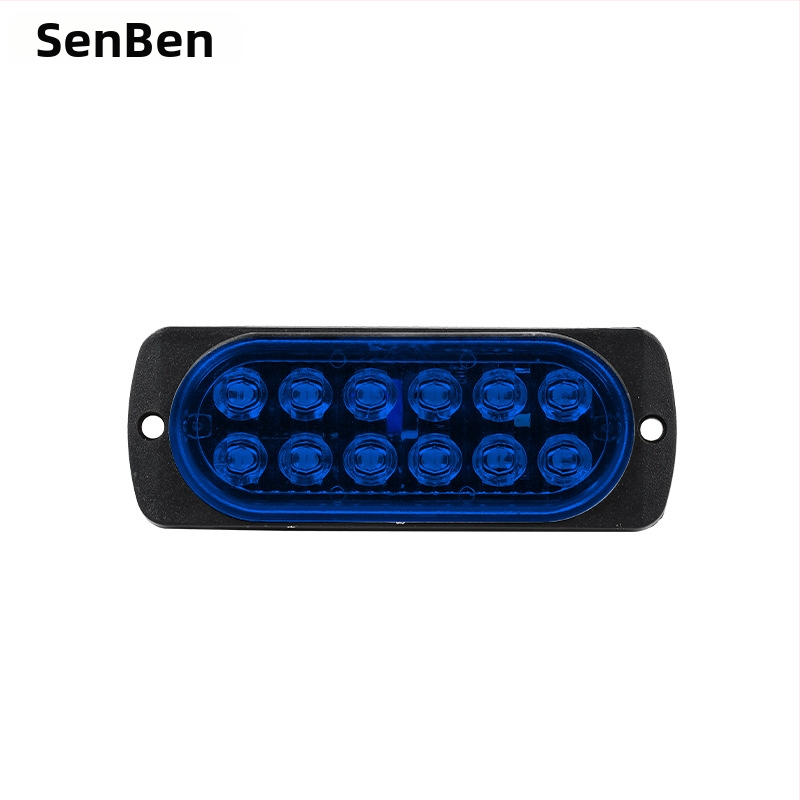 Ултратънко странично светло за 12-24V камиони и мотоциклети, 12 LED индикатор за ширината на централната решетка, IP60, 2W, 6000 lm