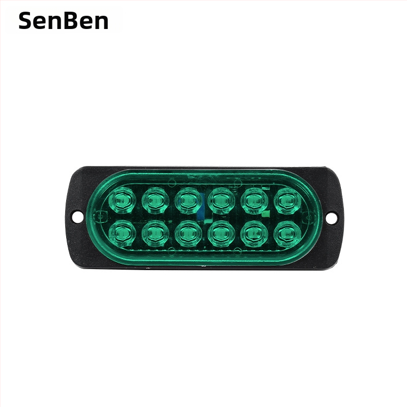 Ултратънко странично светло за 12-24V камиони и мотоциклети, 12 LED индикатор за ширината на централната решетка, IP60, 2W, 6000 lm