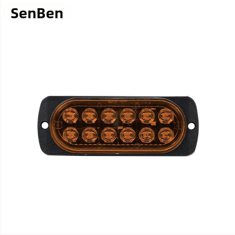 Ултратънко странично светло за 12-24V камиони и мотоциклети, 12 LED индикатор за ширината на централната решетка, IP60, 2W, 6000 lm