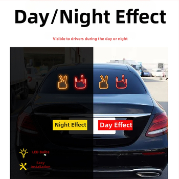 Автомобилен жестов светлинен индикатор RGB, 12V, 0.18A, 2W, 500 lm