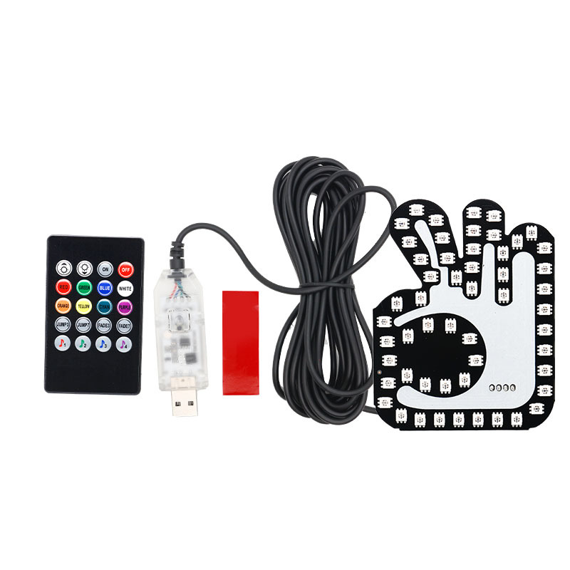 Автомобилен жестов светлинен индикатор RGB, 12V, 0.18A, 2W, 500 lm