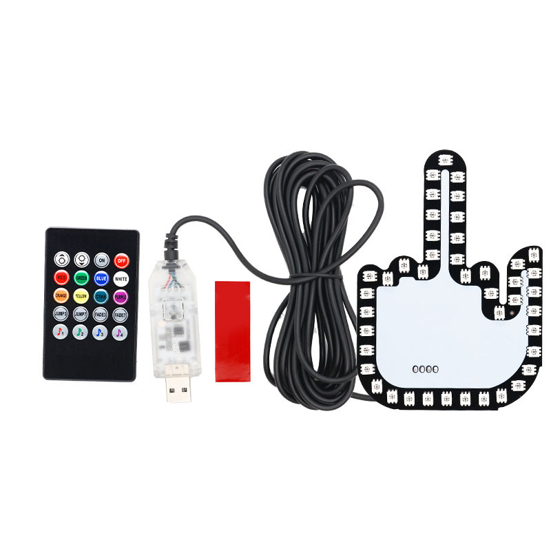 Автомобилен жестов светлинен индикатор RGB, 12V, 0.18A, 2W, 500 lm