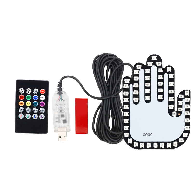 Автомобилен жестов светлинен индикатор RGB, 12V, 0.18A, 2W, 500 lm