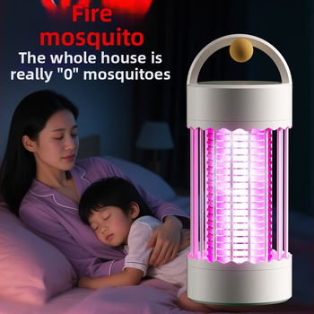 Elektrická lampa na hubenie komárov pre bábätká a tehotné ženy, vnútorné použitie do 10 m², metóda elektrického šoku, napájaná zo siete