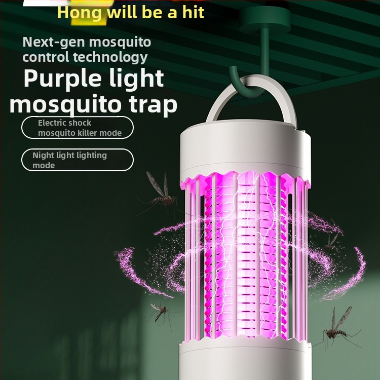 Elektrická lampa na hubenie komárov pre bábätká a tehotné ženy, vnútorné použitie do 10 m², metóda elektrického šoku, napájaná zo siete