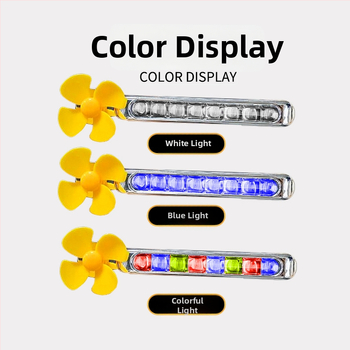 Вятърно задвижвани LED дневни светлини за автомобили и мотоциклети, без кабели (1W, 3V, 0.2A)