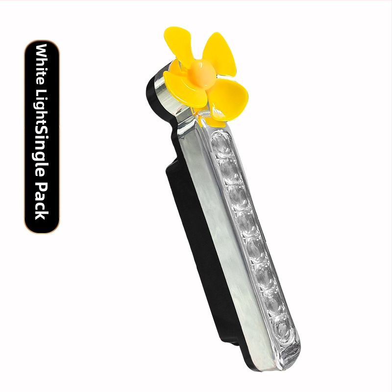 Вятърно задвижвани LED дневни светлини за автомобили и мотоциклети, без кабели (1W, 3V, 0.2A)