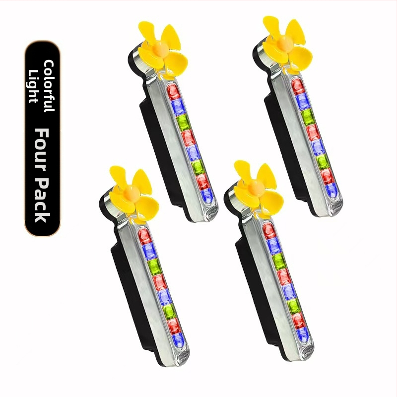 Вятърно задвижвани LED дневни светлини за автомобили и мотоциклети, без кабели (1W, 3V, 0.2A)