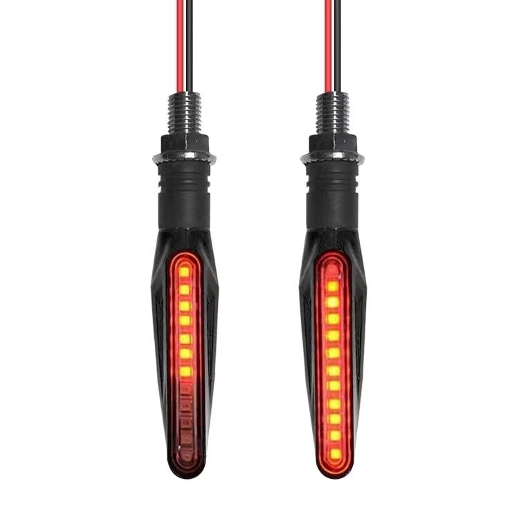 LED pokazivač smjera za motocikl, 12V, ravni bar dizajn, model 027a/027b, univerzalna kompatibilnost