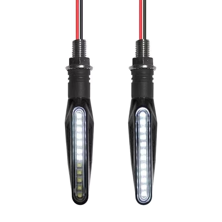 LED pokazivač smjera za motocikl, 12V, ravni bar dizajn, model 027a/027b, univerzalna kompatibilnost