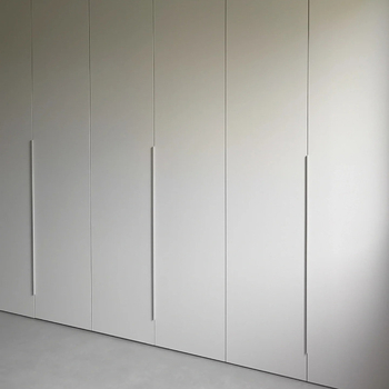 Mânere invizibile cu unghi drept pentru uși de dulap și sertare, aliaj de aluminiu, model 07b, oxidare anodică, stil modern minimalist