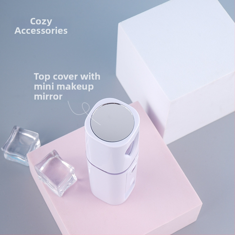 Rankinis drėkinimo purkštukas – šaltas purškimas, nano rūkas, įmontuota baterija 300–500 mAh, purškimo laikas iki 10 s, 1 lygis