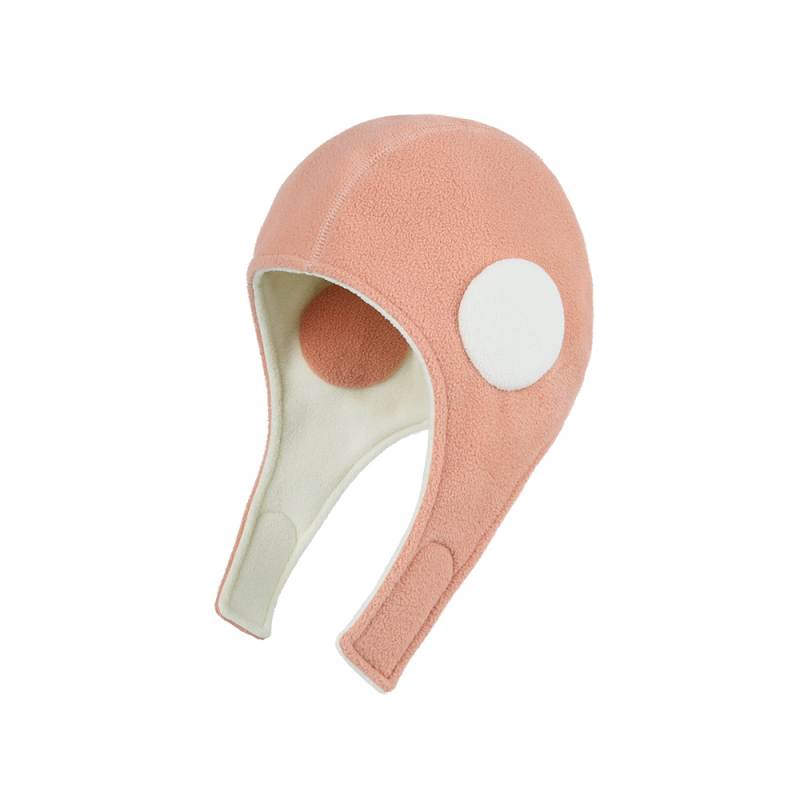 Спортна шапка с защита на ушите, двуслойна с флис, за спорт на открито и ски, полиестер, унисекс за възрастни