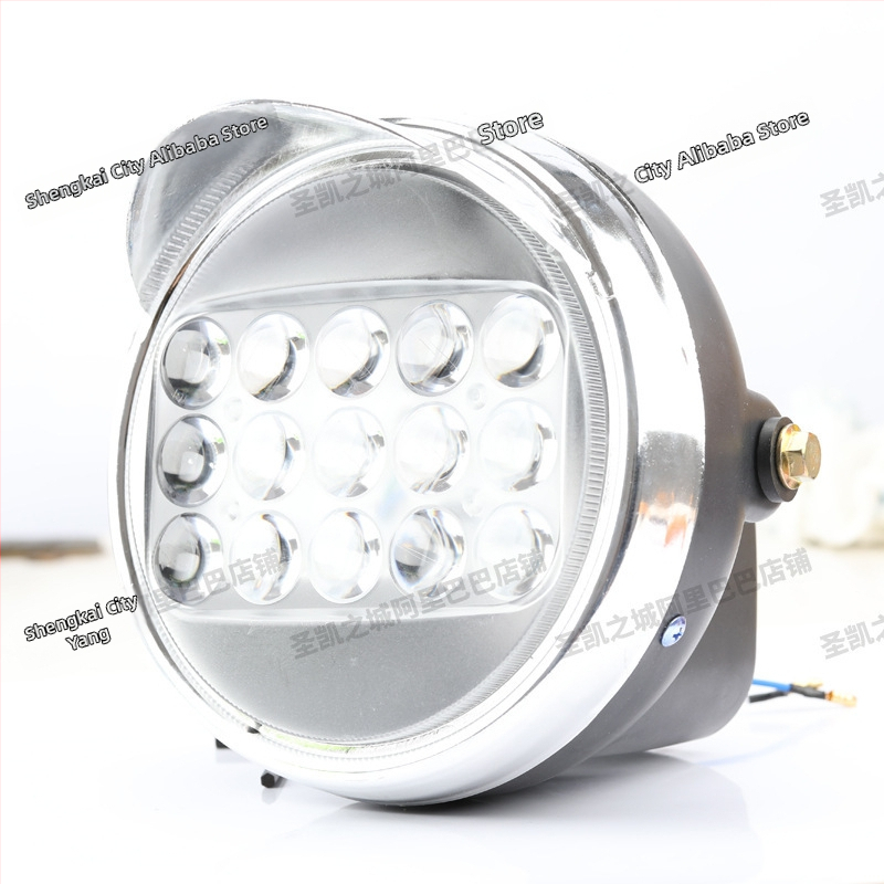 LED priekšējais luktura komplekts motociklam un elektriskajam tricikam, universāls 48-60V