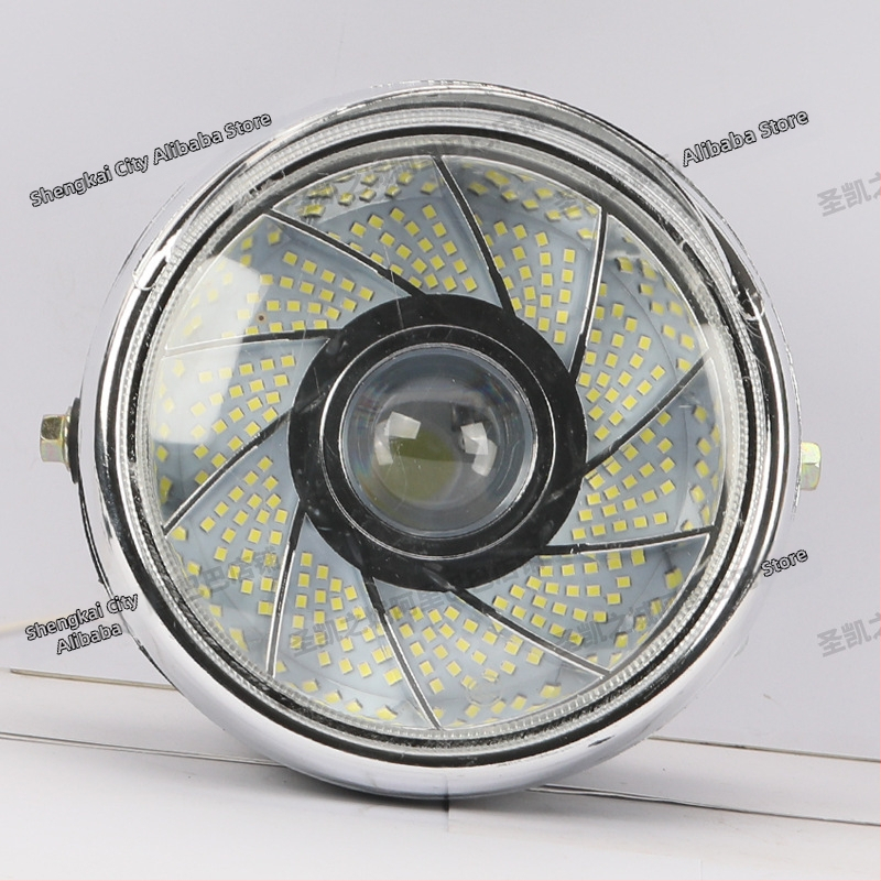 LED priekšējais luktura komplekts motociklam un elektriskajam tricikam, universāls 48-60V