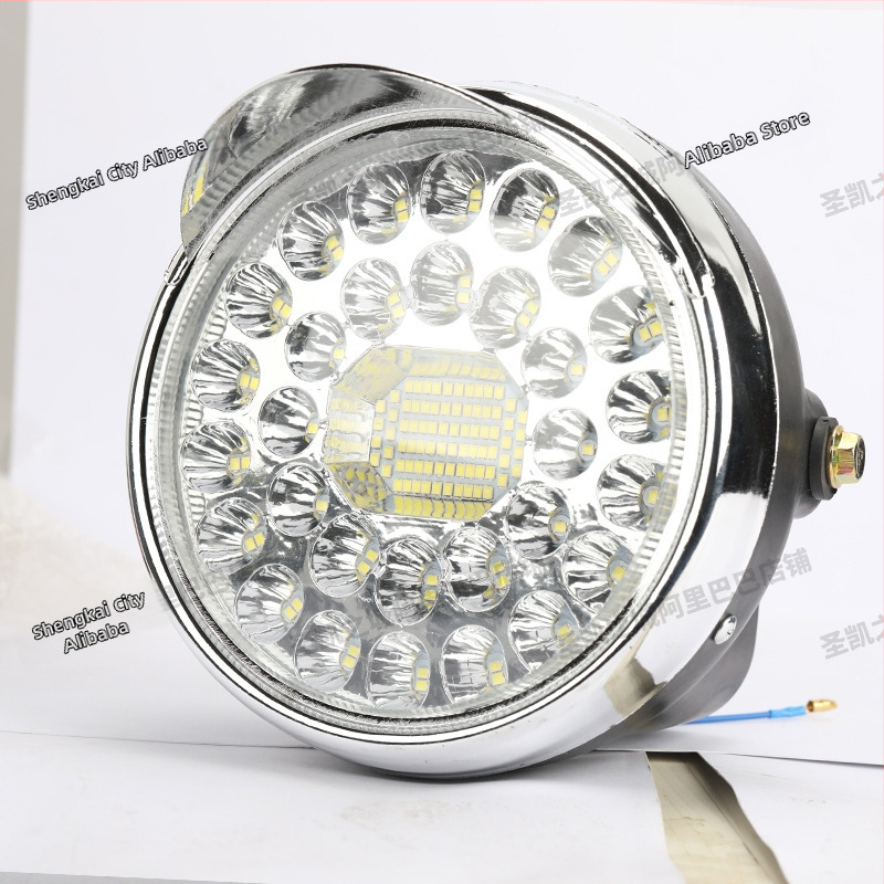 LED priekšējais luktura komplekts motociklam un elektriskajam tricikam, universāls 48-60V