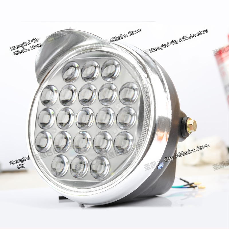 LED priekšējais luktura komplekts motociklam un elektriskajam tricikam, universāls 48-60V