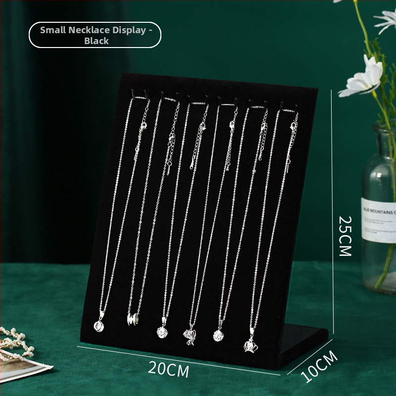 Držiak na náušnice - stolový šperkovník z flanelu, viacúčelový a prenosný, 1-vrstvové úložisko